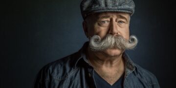 handlebar mustache with goatee
